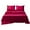 Red, variant on Home Savings Items!Kyusrd Soft Solid Matte Satin Hotel Luxury Silk Sheet Set Dull Deep Pocket Fitted Sheet Flat Sheet Pillowcase