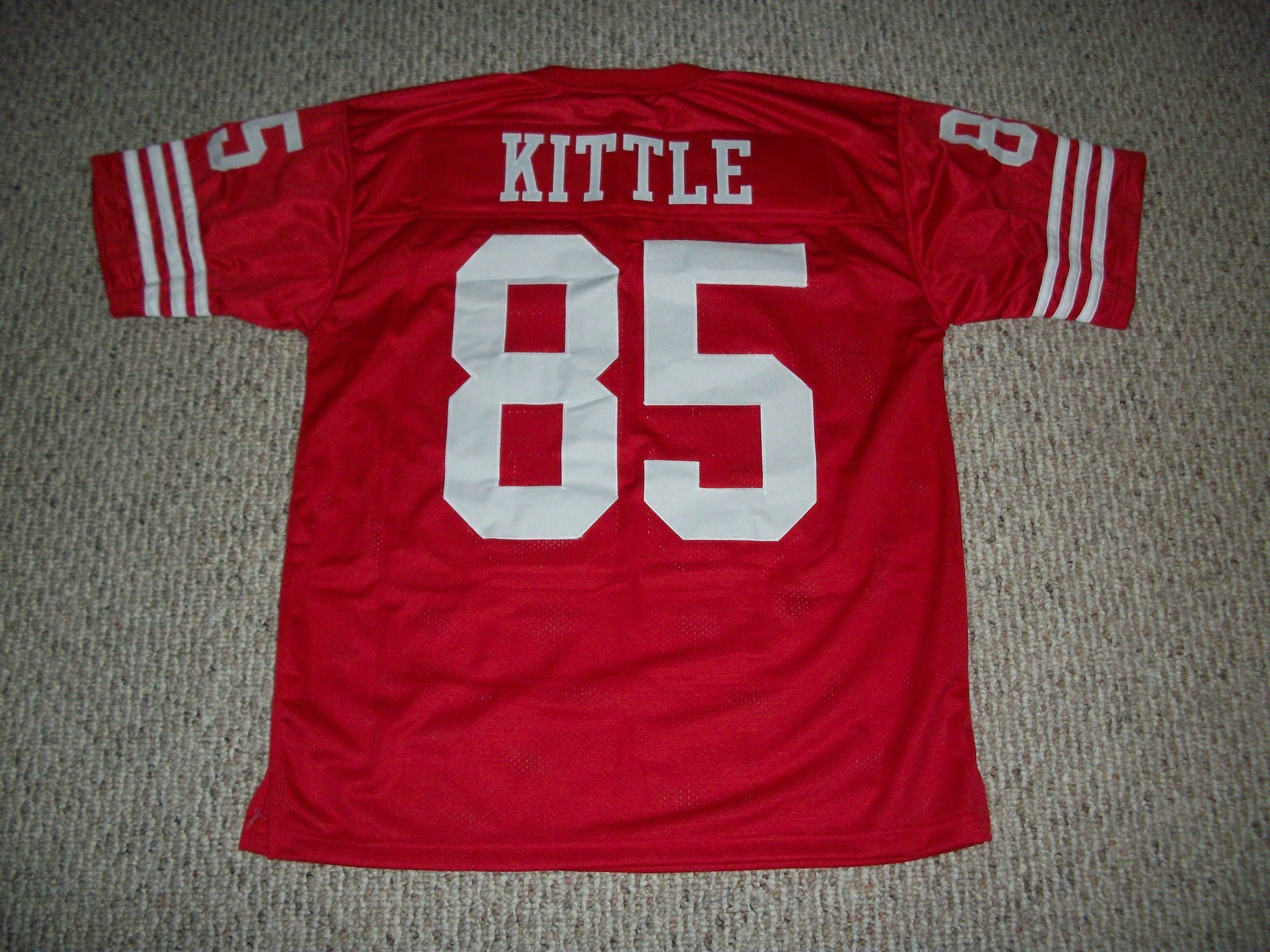 Unsigned George Kittle Jersey #85 San Francisco Custom Stitched Red  Football No Brands/Logos Sizes S-3XLs 