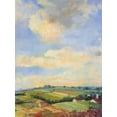 thumbnail image 2 of Rowan, Carol 15x18 Black Ornate Wood Framed with Double Matting Museum Art Print Titled - Farm Fields, 2 of 4