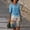 Blue, variant on Women Casual V Neck Elegant Retro Printed Medium Sleeved Casual Dress Casual Dress Floral Maxi Dresses Business Casual Dress for Women Loose Summer Dresses for Women Casual Top Dress for Women Summer