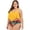 Yellow, variant on Bathing Suit for Women,Women's Printing Ruffle High Waist Plus Size Split Swimsuit Bikini Beachwear