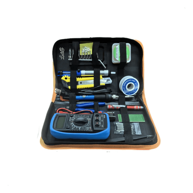 Kit De Soldador Eléctrico De Temperatura Regulable Completo Lab.G Multicolor