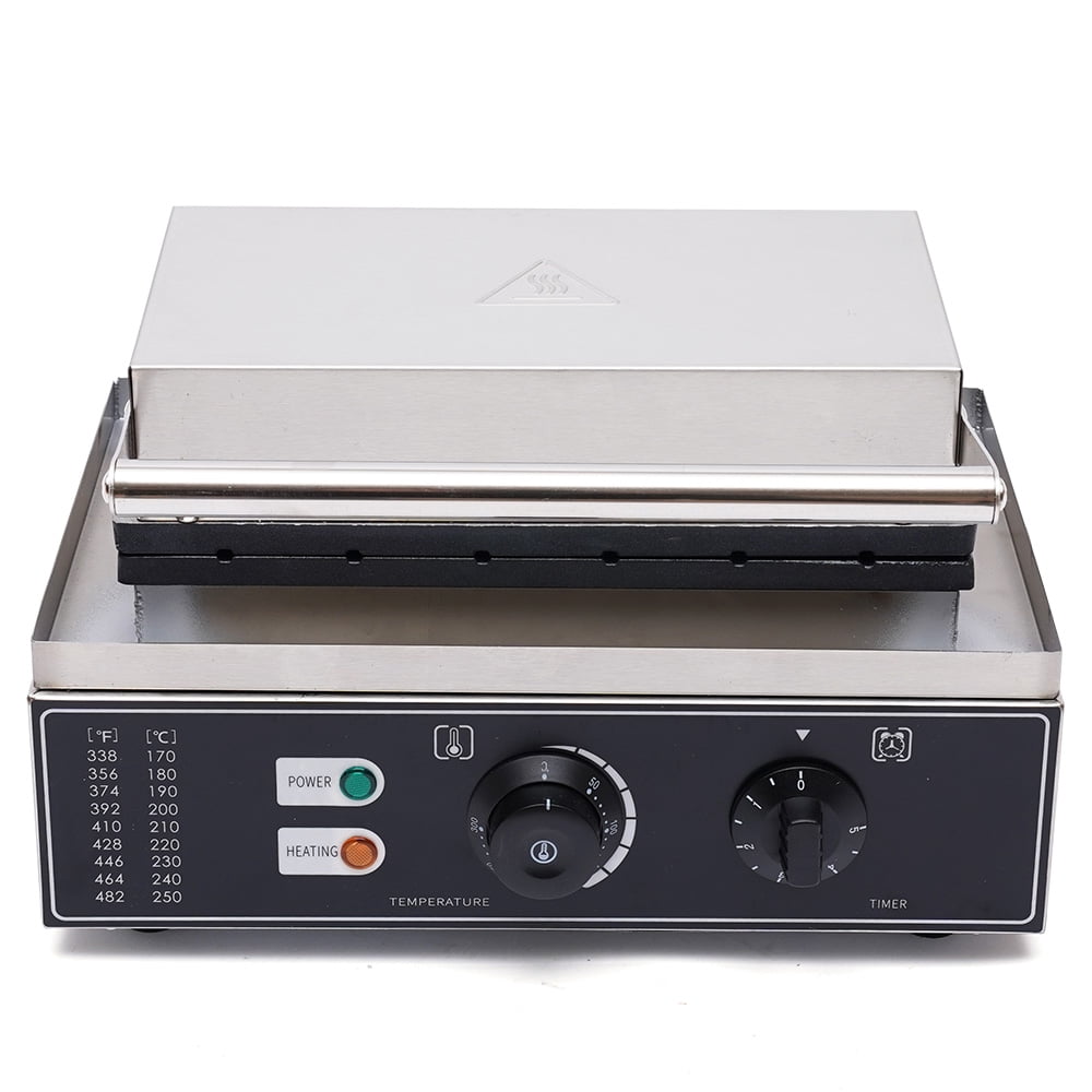 Wildnix Waffle Maker with Time & Temperature Control, Non-Stick Pans, 1.55kw Power, Adjustable Temperature 50-300℃ for Perfect Waffles