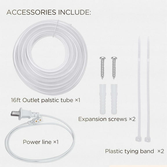 Wall Mounted Condensate Pump for HVAC,  Conditioner, Dehumidifier, Quiet & Automatic Drain Removal