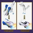 thumbnail image 7 of Ultimate Transforming Unicorn Car Toy - Collision to Magical Unicorns Transforming Car-Robot for Kids, Automatic Deformation of Magnetic Connections. Suitable for Boys and Girls Birthday Blue, 7 of 7