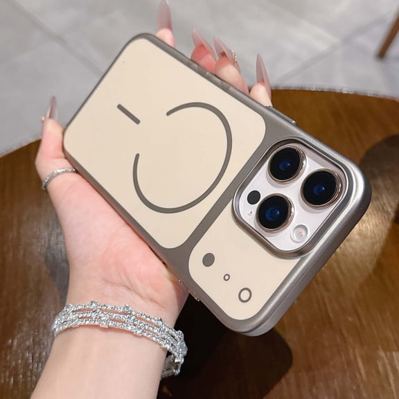 Allytechgroup Magnetic Case for iPhone 13 Pro Max, Support Wireless Charging Hard PC Rugged Slim Lightweight Anti-Fingerprint Shockproof Protective Back Cover Bumper for iPhone 13 Pro Max, Gold