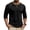 Black, variant on Men's Contrast-Stitch Crew-Neck Long-Sleeve Tee, Comfort Soft Blend Knit for daily commutes & travel Gray XXL