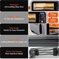thumbnail image 4 of Air Fryer Toaster Oven Combo, 15-IN-1 Digital Stainless Steel Airfryer,18L Pizza Oven for 12' pizza / 9 slices, Flip Away Oven, 7 Accessories, 800°F, 3 Layer Glass Anti-scalding,1800W, 4 of 7