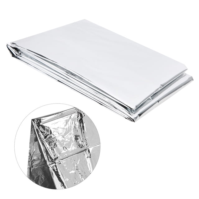 Tente d'Urgence, Tente Thermique, 1PCS Tente Extérieure Réfléchissante pour Temps Froid pour Camping Randonnée Argent Individuel