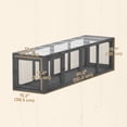 thumbnail image 3 of PawHut Outdoor Cat Tunnel, Extendable Pet Enclosure with 3 Doors, Grey, 3 of 10