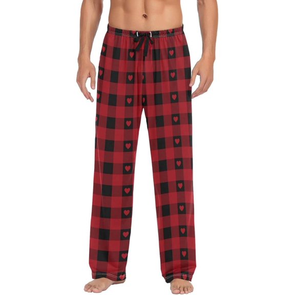 GZHJMY Valentine's Day Pajama Pants for Men, Lounge Pants Lightweight Men Pajama Bottoms with Drawstring Pockets, Christmas New Year Birthday Gifts, Small