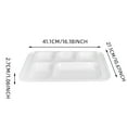 thumbnail image 3 of Binwennn Heat Imitation Porcelain Compartment Fast Food Trays Specifically Designed For School And Unit Canteens Commercial Grade Tableware, 3 of 4