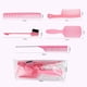 thumbnail image 4 of Peine de para peluquería, juego de salón de estilismo para el hogar, cabello Natural, , largo y grueso, húmedo o seco, 5 uds. Rosado Yuyangstore Cepillo de peine de pelo hueco, 4 of 8