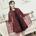 thumbnail image 3 of Skymirror Ethnic Style Tassel Extra Long Jacquard Women Scarf Hollow Lace Cheongsam Shawl Female Accessories, 3 of 8