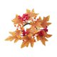 thumbnail image 2 of Portavelas de hoja de arce de Halloween de Acción de Gracias | Anillo de vela perfumado artificial | Decoración de mesa de plástico amarillo naranja | 9.84in Diámetro | 1 Pieza | Decoración del, 2 of 8