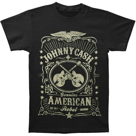 Johnny Cash Men's Label Slim Fit T-shirt Black - Walmart.com