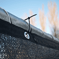 thumbnail image 5 of JM Gardens 4 ft x 50 ft Fence Privacy Screen Mesh Windscreen HDPE Cover Black, 5 of 5