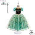 thumbnail image 1 of Vestido de la Bella y La Bestia para niñas, disfraz de princesa de Disney para Halloween, vestidos para fiesta infantiles y boda, 1 of 4