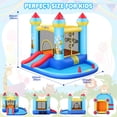 thumbnail image 3 of Veeboto Inflatable Bounce House with Blower, Bouncy Castle with Slide, Jumping Area, Pool, Ring Toss, Ball Net, Animal Party Jumping House for 3-10 Years, Indoor & Outdoor, 3 of 7
