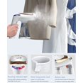 thumbnail image 5 of Hoofun 1600W Handheld Steamer for Clothes Portable Fabric Steamer with 30 Second Heat Up 15 Min Continuous Steam 250ml Detachable Tank 8 Hole Steam for All Fabrics Travel Home Use, 5 of 12