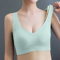 thumbnail image 2 of KHONTS Women's Wireless Comfortable Push up Bras Full Support Lift Bralette Soft Flexible Invisible Under Bra Mint Green XL, 2 of 6