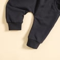 thumbnail image 6 of DJDLJWCJ Girls 2 Piece Outfit Set Long Sleeve Crewneck Sweatshirt and Elastic Waist Jogger Pants Set Dark Gray Size 6-12M, 6 of 7