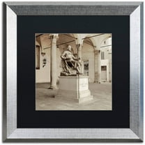 Trademark Fine Art "Lucca II" Canvas Art by Alan Blaustein, Black Matte, Silver Frame