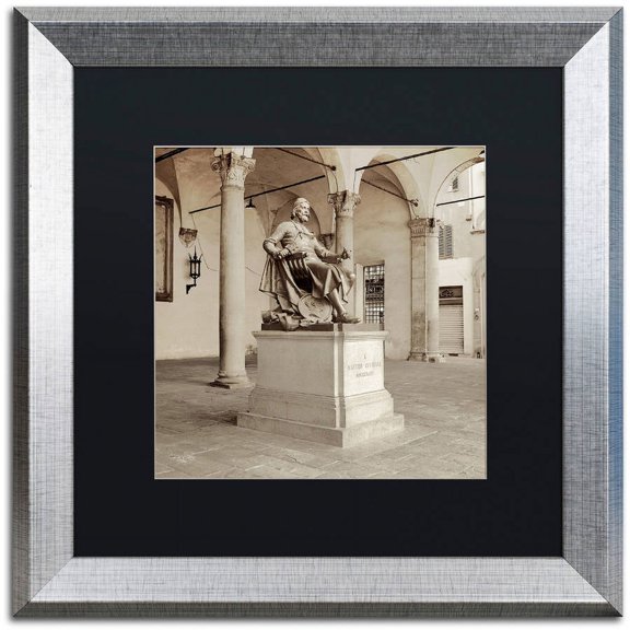 Trademark Fine Art "Lucca II" Canvas Art by Alan Blaustein, Black Matte, Silver Frame