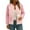 Light pink, variant on Women's Solid Color Long-sleeved Plaid Thick Baseball Jacket/Cotton Coat Beige L