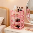 thumbnail image 6 of 4-Tier Plastic Shelf for Storage, Shelving Unit Storage Rack Organizer Utility Shelf for Kitchen Office Garage Pantry Laundry Organization, Storage Rack for Pantry Closet, 6 of 6