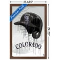 thumbnail image 3 of MLB Colorado Rockies - Drip Helmet 22 Wall Poster, 14.725" x 22.375" Framed, 3 of 5