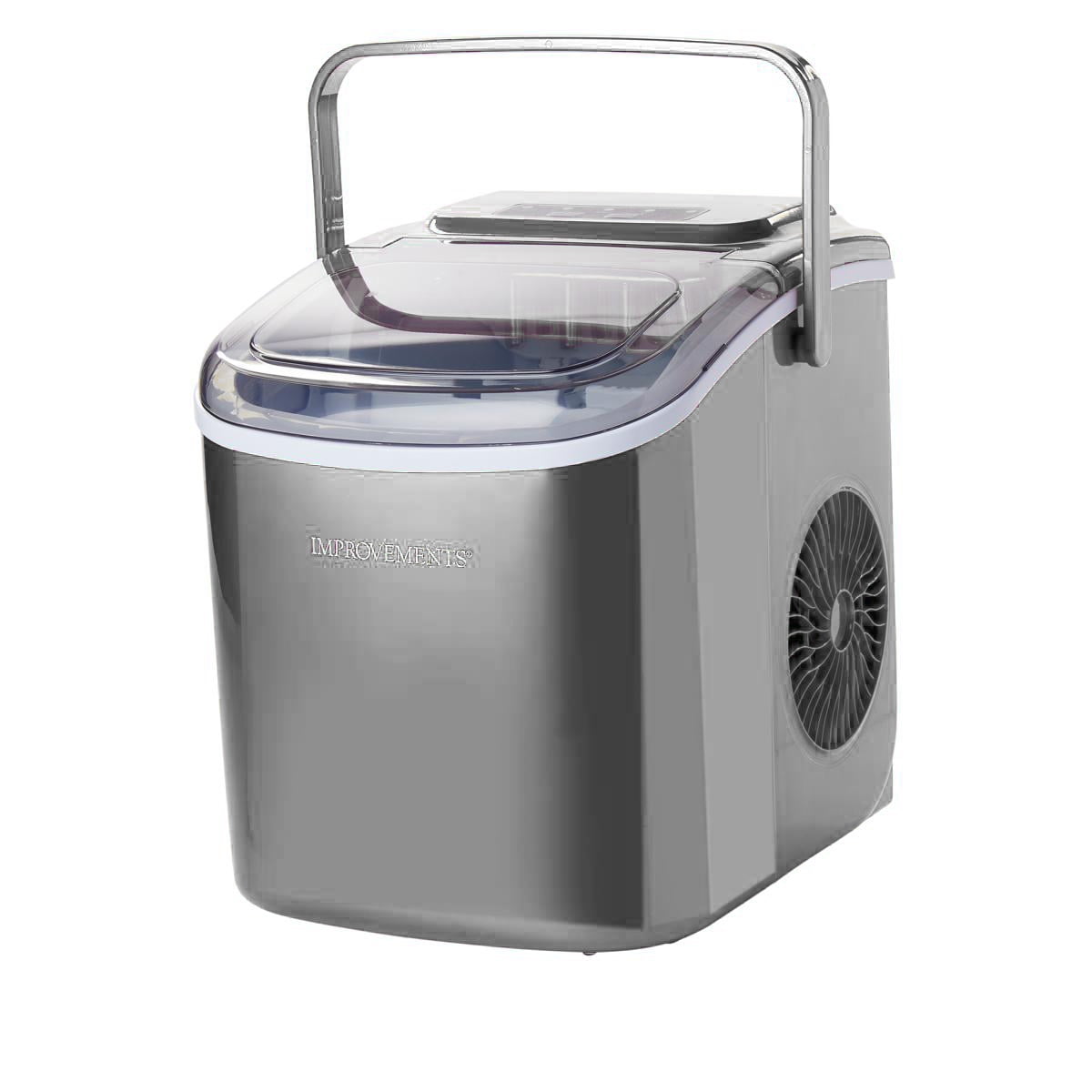 Restored Improvements 26 lb. Portable Compact Ice Maker with Handle (Refurbished)