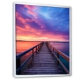 thumbnail image 2 of Designart "Twilight Retreat at the Pier II" Nautical & Beach Floater Framed Canvas Print, 2 of 7