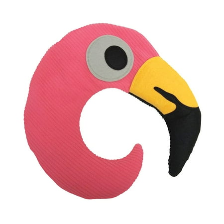 What On Earth Huggable Pink Flamingo Neck Pillow Microwaveable