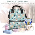 thumbnail image 5 of Daiia Colorful Dog Large Capacity Baby Bag Waterproof Stylish Diaper Bag Mummy Backpack Adjustable Straps Diaper BagBaby Essentials Bag, 5 of 6