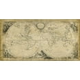 thumbnail image 2 of Jeffreys, T. 18x11 Black Ornate Wood Framed with Double Matting Museum Art Print Titled - World Discoveries Map, 2 of 4