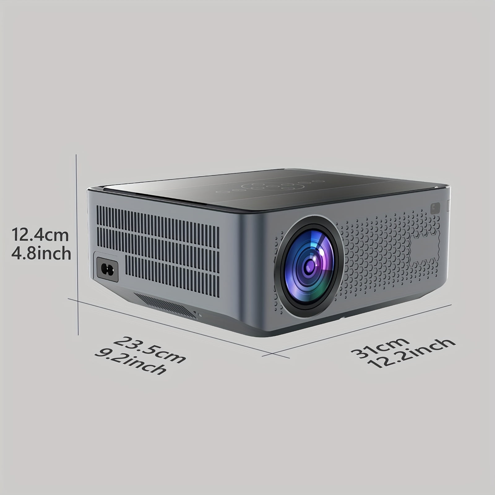 8K Supported 1200 ANSI Projector, Native 1080P Auto Focus, 5G WiFi & Auto 4D Keystone, Compatible with PS5/Smartphone/Laptop