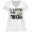 AA-White, variant on Inktastic I Love the '80s-musical notes Women's Plus Size V-Neck T-Shirt