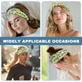 thumbnail image 6 of Jiueut Daisy Lemon Nurse Button Headband Medical Assistant Headbands for Women Stretchy Headband for Running Cycling Football Basketball Yoga Workout Sports Headbands, 6 of 7