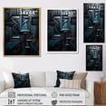 thumbnail image 5 of Designart "Vector Of Onyx Opulence" Abstract Shapes Picture Framed Wall Art Prints, 5 of 5