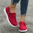 thumbnail image 4 of Pandaie Women's Slip on Loafers Orthopedic Wide Toe Boat Casual Shoes Lightweight Office Business Work Moccasins with Arch Support Red 7.5, 4 of 7