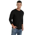 thumbnail image 2 of GIRUNS Mens Waffle Crew Neck Long Sleeve Pullover Shirts Casual Lightweight Fitted Basic T-Shirt, 2 of 5