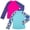 Color3, variant on BIG ELEPHANT 2-Pack Kids‘ Long Sleeve Rash Guard Shirts with Print, UPF 50+ Sun Protection Swimwear & Surf Tops for Boys and Girls, Sizes XXS-M