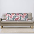 thumbnail image 5 of Naloa Flower Leaves Body Pillow Cover, Pillowcases with Hidden Zipper Breathable Long Pillow Case (Pillows are not included,20x54 inch), 5 of 7