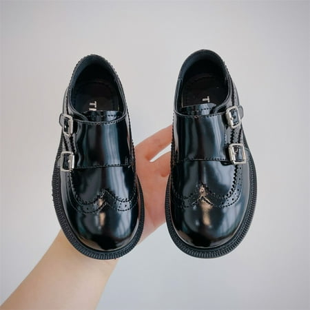 

Autumn 2024 New Children‘s Shoes Boys Fashion Stylish Black Shoes British Style Elegant Trendy Girls Fashion Shoes