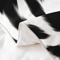 thumbnail image 3 of 100% Natural Cotton Cow Print Comforter Cover Twin Milk Cow Pattern Soft Microfiber Duvet Cover Black White Bedding Set Wild Animal Farmhouse Quilt Cover,Zipper, 3 of 6