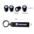 thumbnail image 4 of Tapas de válvula de rueda de neumático de coche, cubierta de gamuza, llavero de anillo para Volkswagen Polo Tiguan Passat T-ROC Golf Atlas, accesorios, 4 of 5