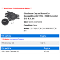 thumbnail image 2 of Distributor Cap and Rotor Kit - Compatible with 1995 - 2004 Chevy S10 4.3L V6 1996 1997 1998 1999 2000 2001 2002 2003, 2 of 3