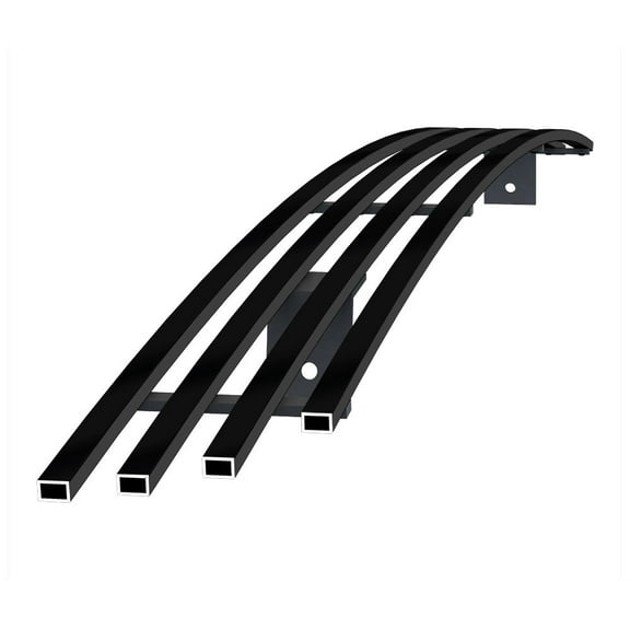 APS Premium Stainless Steel Black 8x6 Horizontal Billet Grille Insert Compatible with Toyota Tacoma 2001-2004 Prerunner 4WD Lower Bumper N19-J28456T