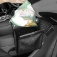 thumbnail image 6 of AuroraX Car Trash Bin 1.1 Gallon with Lid LED Light Hidden Hanging Mini Trash Can -Black, 6 of 7